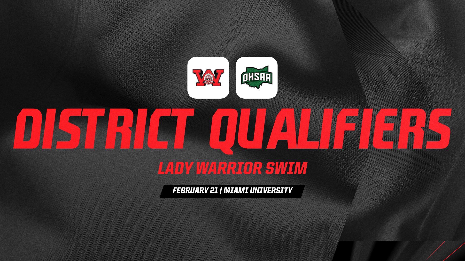 DISTRICT QUALIFIERS LADY WARRIOR SWIM Landscape